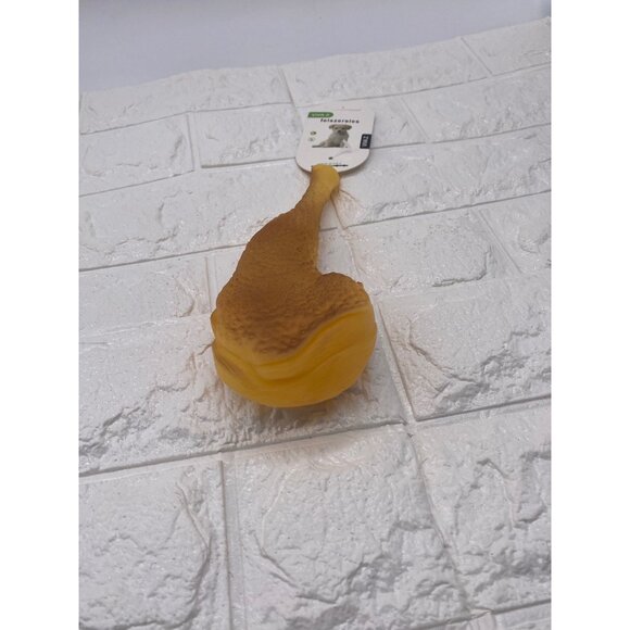 Viva-Z Rubber Squeaky Chicken Pet Toy Durable & Fun Yellow 9” Size For Pets - Picture 6 of 6